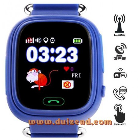 Gps horloges Donker Blauw Touchscreen Wifi en configuratie